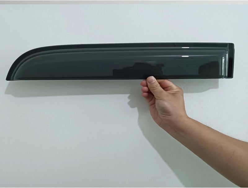 TONOYTIM Window Visors Rain Guards Side Wind Deflectors for 2015-2025 Ford F150 Extended Cab/Super Cab 2017-2025 F250/350 SuperDuty Super Cab, Window Vent Sun Shade Smoke 94974 4-Pieces Set - Image 4
